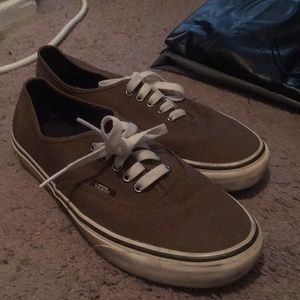 Brown vans authentic size 8.5